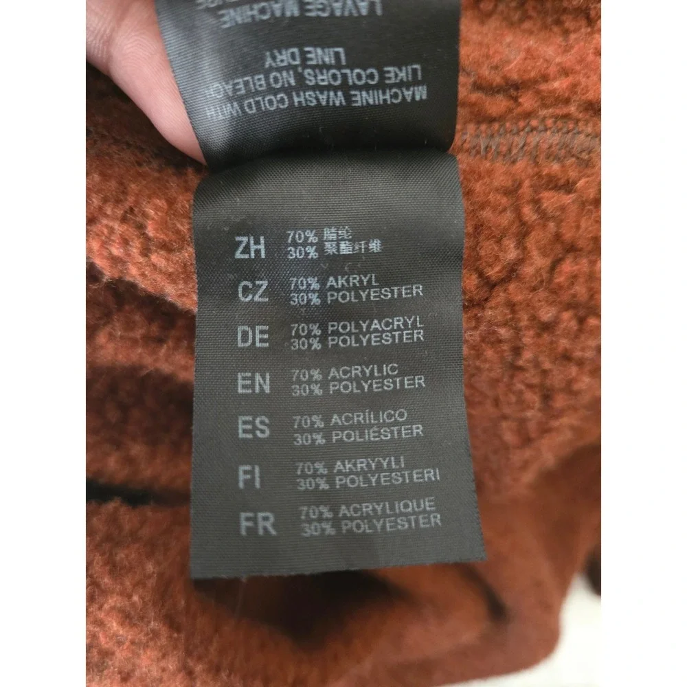 Kuhl Revel 1/4 Zip Fleece Pullover Sweater Mens Large Rust Brown Hiking Outdoor